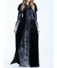 Halloween Women Costume Vampire Cosplay Hooded Party Maxi Dress