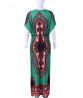 Plus Size Bohemian Flared Sleeve Strap Long Dress