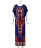 Plus Size Bohemian Flared Sleeve Strap Long Dress