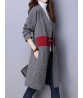 Vintage Button Patchwork Long Sleeve Chinese Style Loose Coat