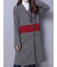 Vintage Button Patchwork Long Sleeve Chinese Style Loose Coat