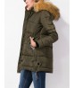 Casual Hooded Long Sleeve Zipper Thick Warm Down Coat