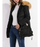 Casual Hooded Long Sleeve Zipper Thick Warm Down Coat