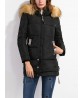 Casual Hooded Long Sleeve Zipper Thick Warm Down Coat