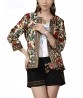 O-NEWE Vintage Women Embroidery Patchwork Printed Short Jacket