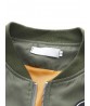 Casual Army Green Long Sleeve Zipper Pockets Loose Jacket