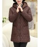 Women Hooded Thick Plus Velvet Long Winter Coat