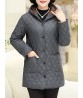 Women Hooded Thick Plus Velvet Long Winter Coat