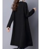 Vintage Long Sleeve Chinese Style Button Long Coat