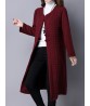 Vintage Long Sleeve Chinese Style Button Long Coat