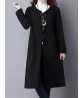 Vintage Long Sleeve Chinese Style Button Long Coat