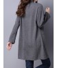 National Wind Solid Jacquard Stand Collar Long Sleeve Coat