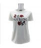 Nothing Letter Print Rose T-Shirt Women Summer Casual Short Sleeve Female Plus Size Tops Shirts