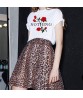 Nothing Letter Print Rose T-Shirt Women Summer Casual Short Sleeve Female Plus Size Tops Shirts