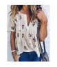 Fashion Women Tops T-Shirt Ladies Summer Short Sleeve Shirt Loose Casual Blouse