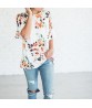 Fashion Women Blouse Top Cotton Blouse Short Sleeve Shirt T-shirt Summer Casual