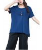 Casual Women Short Sleeve Pure Color Loose T-shirts