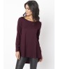 Gracila Women Long Sleeve Casual Pocket Irregular T-Shirts