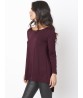 Gracila Women Long Sleeve Casual Pocket Irregular T-Shirts