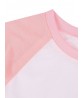 Women Casual Raglan-Sleeve Color Block Patchwork Basic T-shirts