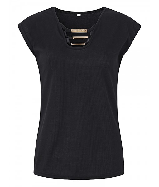 Black Sexy V-Neck Bandage Short Sleeve ...