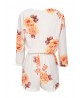 Sexy Women V-Neck Floral Printed Summer Party Jumpsuit