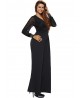 Sexy Work Mesh Long Sleeve V-Neck Women Bell-Bottom Wide Leg Jumpsuit