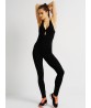 Sexy Women Backless Patchwork Bodycon Yoga Sportswear Jumpsuit