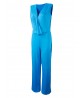 Elegant Women Ruffles High Waist Sleeveless Jumpsuit