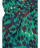 Casual Leopard Sleeveless Stretch Waist Women Pocket Jumpsuit