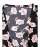 Casual Sexy Floral V Neck Women Jumpsuit Long Sleeve