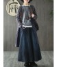 Women Pleated Wide Leg Denim Culottes Pocket High Waist Casual Jeans