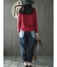 Casual Women Heart Printed Drawstring Waist Jeans