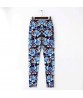 Women Ladies Slim Fit Floral Print High Waist Legging Camouflage Pencil Trousers