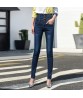 Women`s High Waist Elastic Skinny Denim Long Pencil Pants Plus Size 40 Woman Jeans Fat Lady Trousers