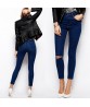 Women Pencil Stretch Casual Denim Skinny Jeans Pants High Waist Jeans Trousers