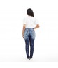 Women`s Fashion Jeans Ripped Baggar Pants Boyfriend Demin Biker Jeans