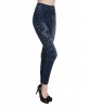 Casual Print Stretchy Denim Slim Women Jeans Pants