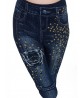 Casual Print Stretchy Denim Slim Women Jeans Pants