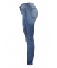 Casual Women Stretch Pleated High Waist Skinny Jeans