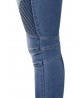 Casual Women Stretch Pleated High Waist Skinny Jeans