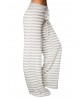 Casual Loose Stripe Elastic Waist Women Pants