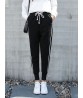 Women Casual High Elastic Waist Velvet Thick Harem Pants