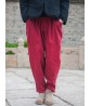 Casual Women Pure Color Pocket Warm Winter Harem Pants