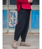 Casual Women Pure Color Pocket Warm Winter Harem Pants