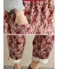 Ethnic Printed Pocket Warm Winter Thicken Pants