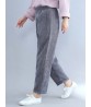 Women Casual Elastic Waist Women Corduroy Pants