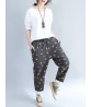 Women Printed Loose High Waist Harem Pants