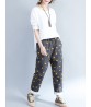 Women Printed Loose High Waist Harem Pants