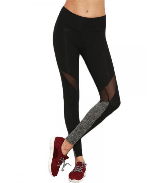 Casual Women Mesh Slim Stretch Sport ...